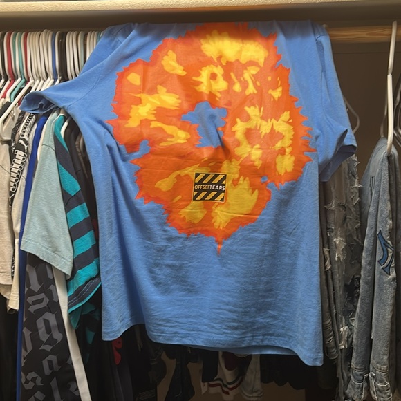 Blue Graphic denim, tears, T-Shirt xl - Picture 3 of 5